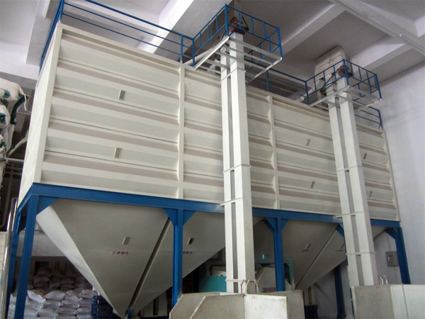 Steel Crop Silo in Grain Processing Plant